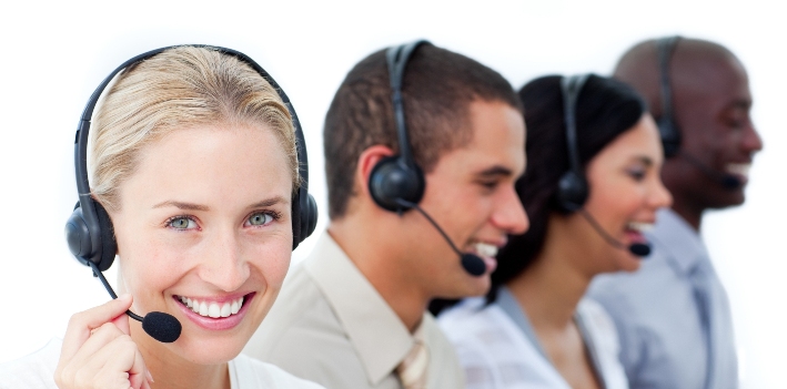http://www.dreamstime.com/stock-image-businesswoman-her-team-call-center-image13043721